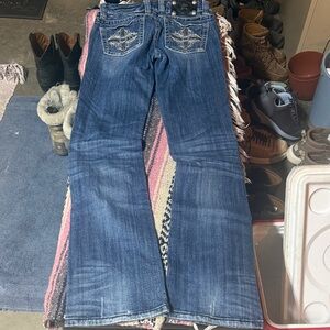 Miss Me Dark Blue Boot Cut Jeans